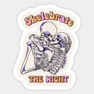 Skelebrate The Night Sticker